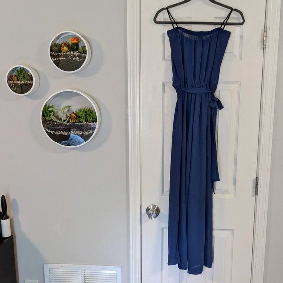 Steel Blue Sleeveless Jumpsuit  |  Forever 21 - Picture 4 of 6